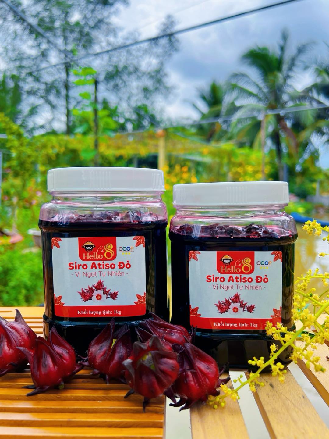 Siro Atiso đỏ Hello cô 8 1kg